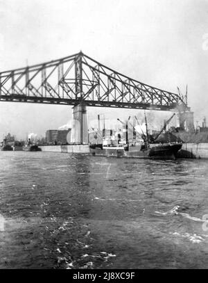 Jacques Cartier Brücke im Jahr 1926 Stockfoto