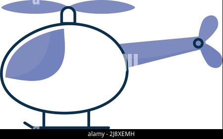Purpurfarbenes Hubschrauberdesign Stock Vektor