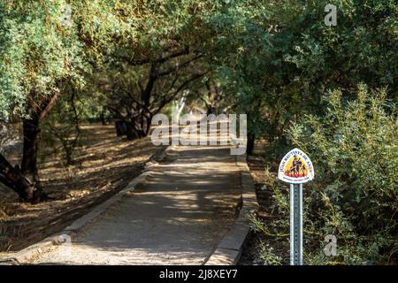 Yuma, AZ, USA - 20. Nov 2021: Der historische Juan Bautista De Anza Trail Stockfoto