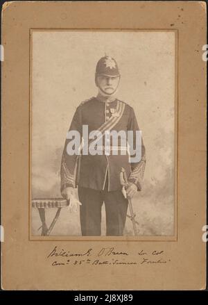 LT-Col William O'Brien, Kommandant 35. Bataillon, Simcoe Foresters ca. 1900 Stockfoto