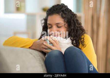 Viel Zeit mit einem Kaffee Stockfoto