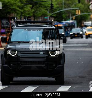Land Rover Defender in Manhattan/New York Stockfoto