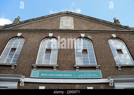 Brick Lane Congregational Mosque in Spitalfields im East End von London Stockfoto