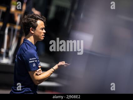 Barcelona, Spanien. 19.. Mai 2022. 2022-05-19 13:48:29 BARCELONA - Nyck de Vries (Williams Racing) auf dem Circuit de Barcelona-Catalunya am Donnerstag vor dem Großen Preis von Spanien. REMKO DE WAAL netherlands Out - belgium Out Credit: ANP/Alamy Live News Stockfoto