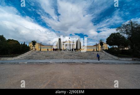 Athens Old Town, Attica, Greece - 12 28 2019 Blick über die Zappeion Hall und die Parkumgebung Stockfoto