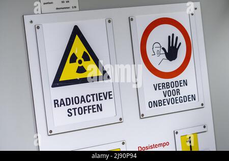 2022-05-11 11:01:14 NEUES DORF - illustrative Bilder, die im Covra Gebäude gebildet werden, in dem radioaktiver Abfall gespeichert wird. Die HABOG wurde ausgebaut, was notwendig war, weil das Kernkraftwerk in Borssele länger geöffnet blieb. Es ist das einzige Unternehmen in den Niederlanden, das radioaktive Abfälle lagert. ANP LEX VAN LIESHOUT niederlande Out - belgien Out Stockfoto