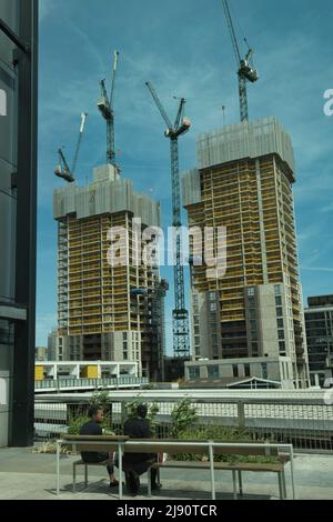 Bau des Morello II-Gebäudes in East Croydon South London, England Stockfoto