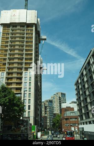 Bau des Morello II-Gebäudes in East Croydon South London, England Stockfoto