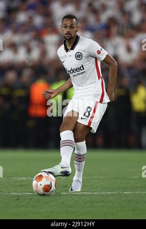 Estadio Ramon Sanchez-Pizjuan, Sevilla, Spanien, 18. Mai 2022, Djibril Sow (Eintracht Frankfurt) im Einsatz beim Finale der UEFA Europa League 2022 - eint Stockfoto