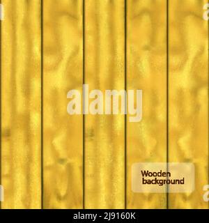 Fotorealistischer heller hölzerner Hintergrund von fünf Planken Stock Vektor