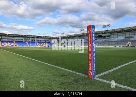 Warrington, Großbritannien. 19.. Mai 2022. Eine allgemeine Ansicht des Halliwell Jones Stadions in Warrington, Großbritannien am 5/19/2022. (Foto von Mark Cosgrove/News Images/Sipa USA) Quelle: SIPA USA/Alamy Live News Stockfoto