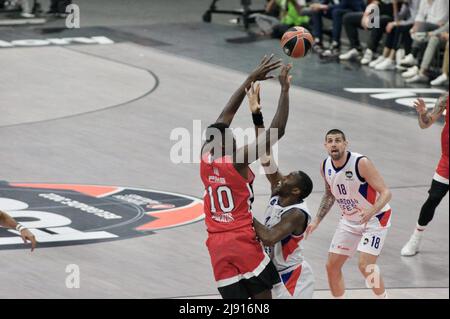 Basketball Euroleague Halbfinale: Olympiacos vs Anadolu Efes im stark Arena Pavillon. Belgrad, Serbien. 19.. Mai 2022. 900/Cordon Press Credit: CORDON PRESS/Alamy Live News Stockfoto