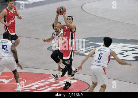 Basketball Euroleague Halbfinale: Olympiacos vs Anadolu Efes im stark Arena Pavillon. Belgrad, Serbien. 19.. Mai 2022. 900/Cordon Press Credit: CORDON PRESS/Alamy Live News Stockfoto