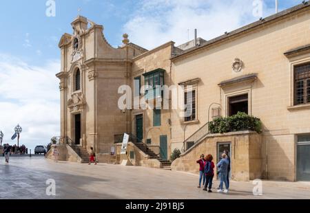 Kirche der Muttergottes des Sieges (auch bekannt als Kirche des heiligen Antonius des Abtes), Valletta, Malta Stockfoto