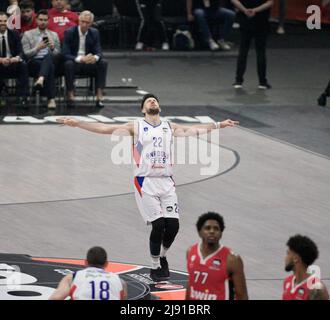 Basketball Euroleague Halbfinale: Olympiacos vs Anadolu Efes im stark Arena Pavillon. Belgrad, Serbien. 19.. Mai 2022. 900/Cordon Press Credit: CORDON PRESS/Alamy Live News Stockfoto