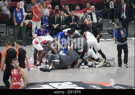 Basketball Euroleague Halbfinale: Olympiacos vs Anadolu Efes im stark Arena Pavillon. Belgrad, Serbien. 19.. Mai 2022. 900/Cordon Press Credit: CORDON PRESS/Alamy Live News Stockfoto