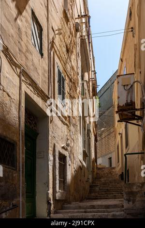 Side Street, Vittoriosa (Birgu), Die Drei Städte, Malta Stockfoto