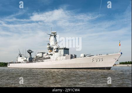 Die Karel-Doorman-Klasse fregat Leopold I. der belgischen Marine (Marine Component). Stockfoto