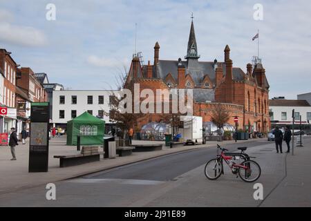 The Town Hall on Market Place in Wokingham, in der britischen Grafschaft Stockfoto