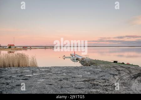 Orissaare, ein kleiner Stadtteil auf der Insel Saaremaa in Estland Stockfoto