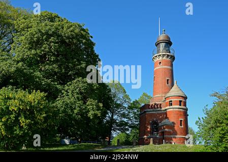 Leuchtturm Kiel-Holtenau, Kieler Förde, Schleswig-Holstein, Deutschland Stockfoto