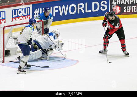 Helsinki, Finnland. 19.. Mai 2022. SHUTOV Andrei (Kasachstan) während der Weltmeisterschaft - Kanada gegen Kasachstan, Eishockey in Helsinki, Finnland, Mai 19 2022 Quelle: Independent Photo Agency/Alamy Live News Stockfoto