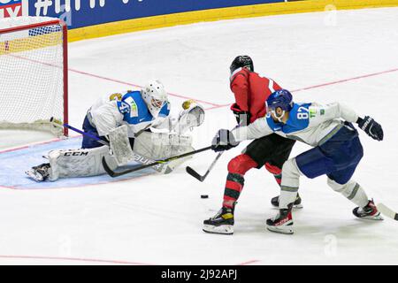 Helsinki, Finnland. 19.. Mai 2022. SHUTOV Andrei, BEKETAYEV Adil (Kasachstan) während der Weltmeisterschaft - Kanada gegen Kasachstan, Eishockey in Helsinki, Finnland, Mai 19 2022 Quelle: Independent Photo Agency/Alamy Live News Stockfoto