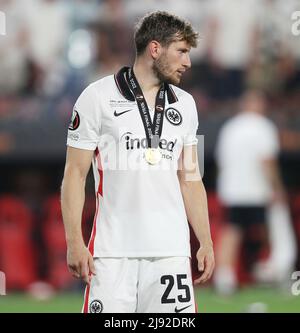 firo: 05/18/2022 Fuvuball, Fußball: UEFA Europa League, EL, Finale der Saison 2021/2022, Finale, Finale Eintracht Frankfurt - Glasgow Rangers FC 5: 4 IE Frankfurt ist EUROPOKALSWINNER, Gewinner der Europa League Eintracht Christopher Lenz, Stockfoto