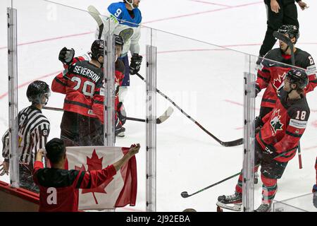 Helsinki, Finnland. 19.. Mai 2022. TOR SEVERSON Damon (Kanada) während der Weltmeisterschaft - Kanada gegen Kasachstan, Eishockey in Helsinki, Finnland, Mai 19 2022 Quelle: Independent Photo Agency/Alamy Live News Stockfoto