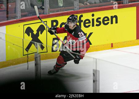 Helsinki, Finnland. 19.. Mai 2022. (Kanada) während der Weltmeisterschaft - Kanada gegen Kasachstan, Eishockey in Helsinki, Finnland, Mai 19 2022 Quelle: Independent Photo Agency/Alamy Live News Stockfoto