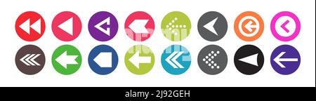 Pfeil Symbol vetor gesetzt, Pfeil Zeichen Form Symbol digitales Design Stock Vektor