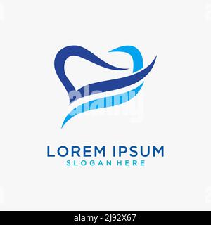 Dental Care Logo-Design Stock Vektor