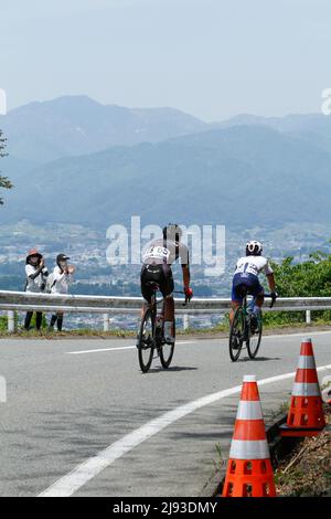 iida, nagano, japan, 2022/19/05 , Profi-Radtour durch Japan im Frühjahr 2022 in Iida. Stockfoto