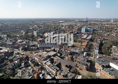Twickenham London UK Luftdrohne Stockfoto