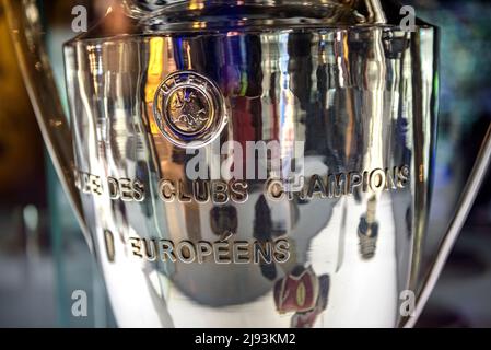 FC Barcelona Museum, im Camp Nou Stadion. Champions Cup (Barcelona, Katalonien, Spanien) ESP: Museo del FC Barcelona, en el Camp Nou. Copa Champions Stockfoto