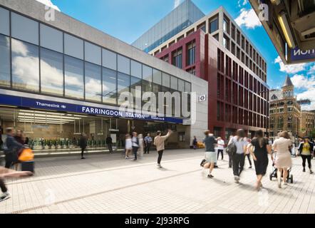 Bloom Clerkenwell und Farringdon Station, London Stockfoto