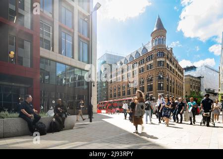 Bloom Clerkenwell und Farringdon Station, London Stockfoto