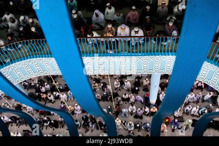 Haus des Friedens als Moschee bekannt, wo Muslime beten. Dieses Bild wurde am 14. April 2022 aus der Baitulmukarram-Moschee, Dhaka, Bangladesch, Stockfoto