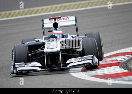 ARCHIVFOTO: Rubens BARRICHELLO wird am 23. Mai 2022 50 Jahre alt, Rubens BARRICHELLO (BH), AT&T Williams, Qualifying Action am 23. Juli 2011 Formel 1, großer Preis von Deutschland auf dem Nürburgring ab 21. Juli. - 24,07. 2011, Saison 2011, © SVEN SIMON, Princess-Luise-Str. 41#45479 Mülheim/Ruhr#Tel. 0208/9413250#Fax 0208/9413260#GLSB Bank, Kontonummer: 4030 025 100, BLZ 430 609 67#www .SvenSimon.net#e-mail:SvenSimon@t-online.de Qualifying am 23.07.2011 Formel 1, großer Preis von Deutschland auf dem Nürburgring von 21,7. - 24,07. 2011, 2011 Saison, © SVEN SIMON, Princess-Luise-Str. 41#45479 Muelhei Stockfoto