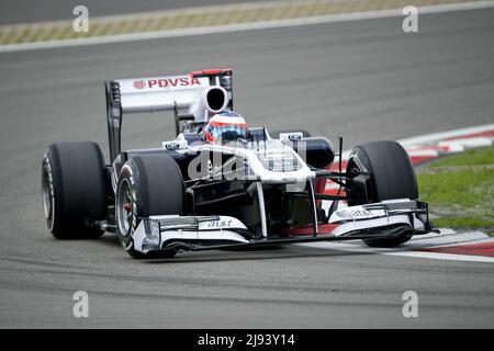 ARCHIVFOTO: Rubens BARRICHELLO wird am 23. Mai 2022 50 Jahre alt, Rubens BARRICHELLO (BH), AT&T Williams, Qualifying Action am 23. Juli 2011 Formel 1, großer Preis von Deutschland auf dem Nürburgring ab 21. Juli. - 24,07. 2011, Saison 2011, © SVEN SIMON, Princess-Luise-Str. 41#45479 Mülheim/Ruhr#Tel. 0208/9413250#Fax 0208/9413260#GLSB Bank, Kontonummer: 4030 025 100, BLZ 430 609 67#www .SvenSimon.net#e-mail:SvenSimon@t-online.de Qualifying am 23.07.2011 Formel 1, großer Preis von Deutschland auf dem Nürburgring von 21,7. - 24,07. 2011, 2011 Saison, © SVEN SIMON, Princess-Luise-Str. 41#45479 Muelhei Stockfoto