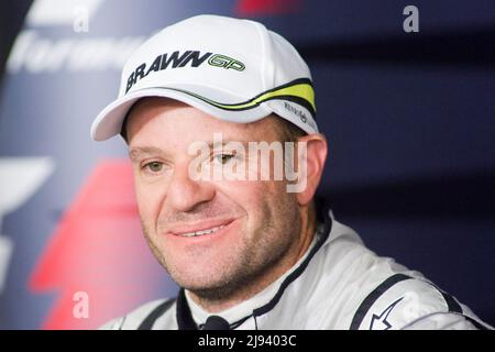 Nürnberg, Deutschland. 11.. Juli 2009. ARCHIVFOTO: Rubens BARRICHELLO wird 50 Jahre alt am 23. Mai 2022, Rubens BARRICHELLO (BH, Brawn GP) Motorsport Formel 1 Qualifying für den Großen Preis von Deutschland am Nürburgring am 11. Juli 2009 Quelle: dpa/Alamy Live News Stockfoto