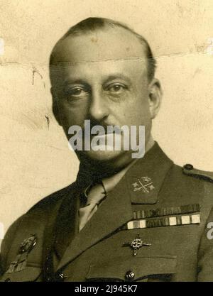 Retrato de Miguel Primo de Rivera y Orbaneja, militar español que gobernó como dictador en España entre 1923 y 1930., hacia 1920. Stockfoto