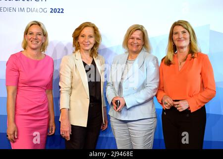 Christine Strobl, Patricia Schlesinger, Nancy Faeser und Tina Hassel beim ARD-Hauptstadttreff in Berlin. Berlin, 19.05.2022 Stockfoto