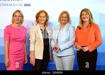 Christine Strobl, Patricia Schlesinger, Nancy Faeser und Tina Hassel beim ARD-Hauptstadttreff in Berlin. Berlin, 19.05.2022 Stockfoto