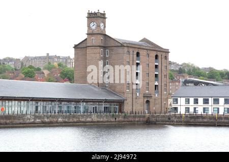 Clock Tower Warehouse Victoria Dock Dundee Stockfoto