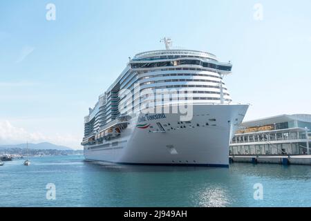 Savona, Italien - 4. Mai 2022. Costa Toscana Schiff. Die Costa Toscana ist das Schwesterschiff zur Costa Smeralda. Stockfoto