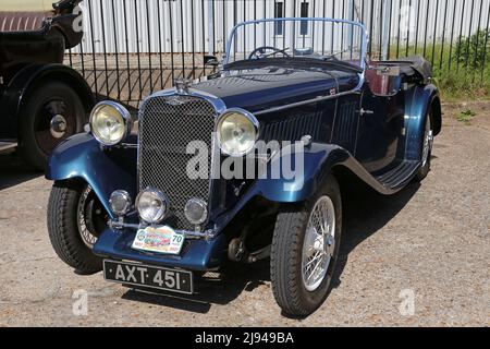 Singer Sports Tourer (1934), Centenary of Speed, 17. Mai 2022, Brooklands Museum, Weybridge, Surrey, England, Großbritannien, Großbritannien, Europa Stockfoto