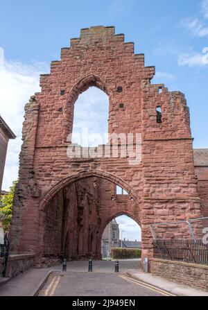 Das Gatehouse Arbroath Abbey Stockfoto