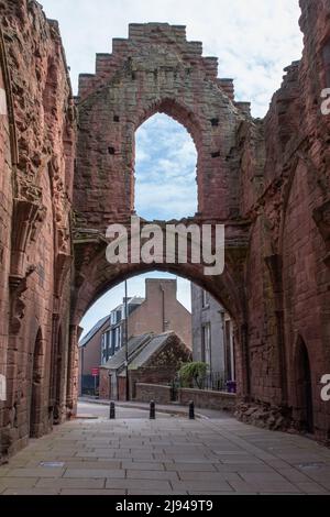 Das Gatehouse Arbroath Abbey Stockfoto