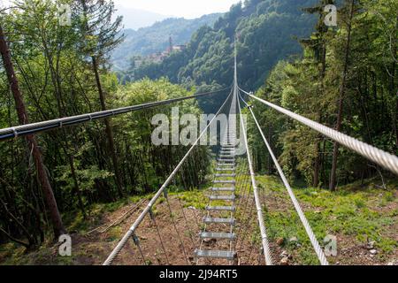 Längste tibetische Brücke der Welt Stockfoto